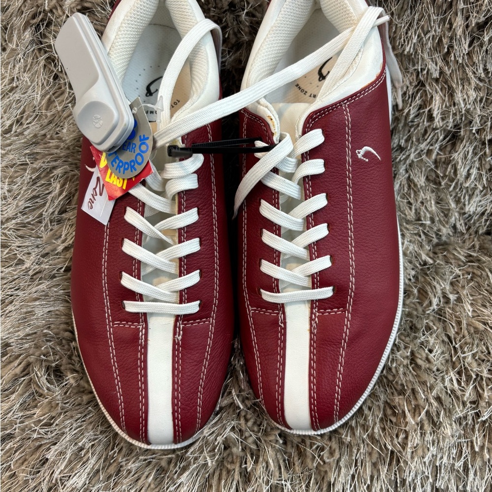 Women's Red and White Lady Fairway Golf Shoes